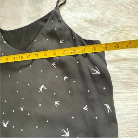 Ricki's Black Camisole with Bird Pattern - Picture 3 of 6